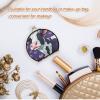 NYYYTTTEU Purple Cow Artwork Folding Makeup Mirror for Handbags and Travel view 4