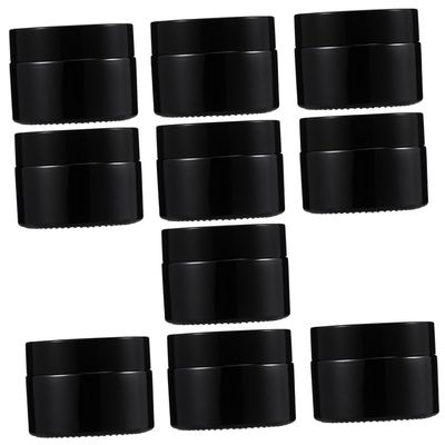 MAGICLULU 10-Piece Glass Cosmetic Jars with Lids