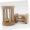 INOOMP Wooden Toy for Small Pets with Bell view 2