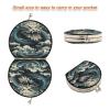 NYYYTTTEU Abstract Dragon Art Makeup Compact Mirror for Handbags, Foldable Travel Mirror view 3