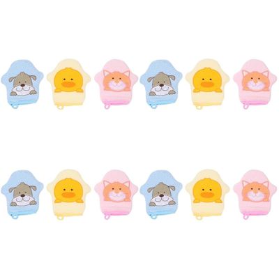 Healeved 12-Piece Bath Exfoliating Gloves for Children