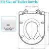 Family Toilet Seat with Integrated Child Seat, D-Shaped Soft-Close Lid view 2