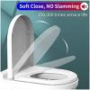 Family Toilet Seat with Integrated Child Seat, D-Shaped Soft-Close Lid view 3