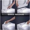 Family Toilet Seat with Integrated Child Seat, D-Shaped Soft-Close Lid view 4