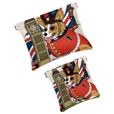 Women's Cosmetic Bag Set, Waterproof PU Leather, Zipperless Snap Closure, Bullfinch Bird Red Pattern, Multicolor 04