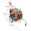 3-in-1 Dog Bike Trailer and Jogger, Holds Pets up to 40 kg, Orange view 3