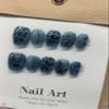 New Chinese-Style Hand-Painted Handmade Bamboo Press-On Nails, Removable Nail Patches, 10 Pieces (M) view 2