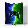 Cozy Sherpa Blanket 180 x 220 cm for Couch, Sofa, Bed and Travel view 3