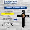 INDIGOS UG Dog Grave Decoration, 90 cm Cross, Weather-Resistant Memorial Stake, Custom Text and Date view 2