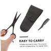 FRCOLOR 3-Piece Stainless Steel Beard Scissors Set with PU Leather Case view 3