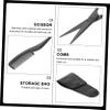 FRCOLOR 3-Piece Stainless Steel Beard Scissors Set with PU Leather Case view 4