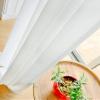 Mesnt Voile Curtains with Grommets, White, 107 x 160 cm view 3