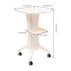 HINOPY Portable Beauty Salon Trolley with Storage Shelf and Universal Wheels view 2