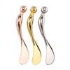 TOVINANNA Silver Zinc Alloy Eye Massage Spoon for Gentle Eye Massage and Eye Cream Application, Reusable view 1