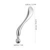 TOVINANNA Silver Zinc Alloy Eye Massage Spoon for Gentle Eye Massage and Eye Cream Application, Reusable view 2