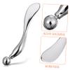 TOVINANNA Silver Zinc Alloy Eye Massage Spoon for Gentle Eye Massage and Eye Cream Application, Reusable view 3