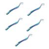 FOMIYES 5-Piece Eyelash Tweezers with Integrated Comb view 1
