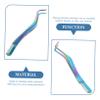 FOMIYES 5-Piece Eyelash Tweezers with Integrated Comb view 3
