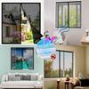 Magnetic Insect Screen for Windows, 85 x 50 cm, Black view 3
