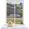 Improved Pet-Safe Insect Screen Door with Zipper, 80 x 210 cm, Reinforced Cat Screen Door, No-Nail Installation view 1