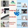 Magnetic Fly Screen, 130 x 125 cm, No-Drill Window and Balcony Curtain, Gray view 4