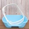 INOOMP Easy-Clean Semi-Enclosed Plastic Cat Litter Box with Splash Guard, Medium view 4