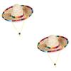 Supvox 2-Piece Adjustable Beige Mexican-Style Sun Hats for Pets view 1