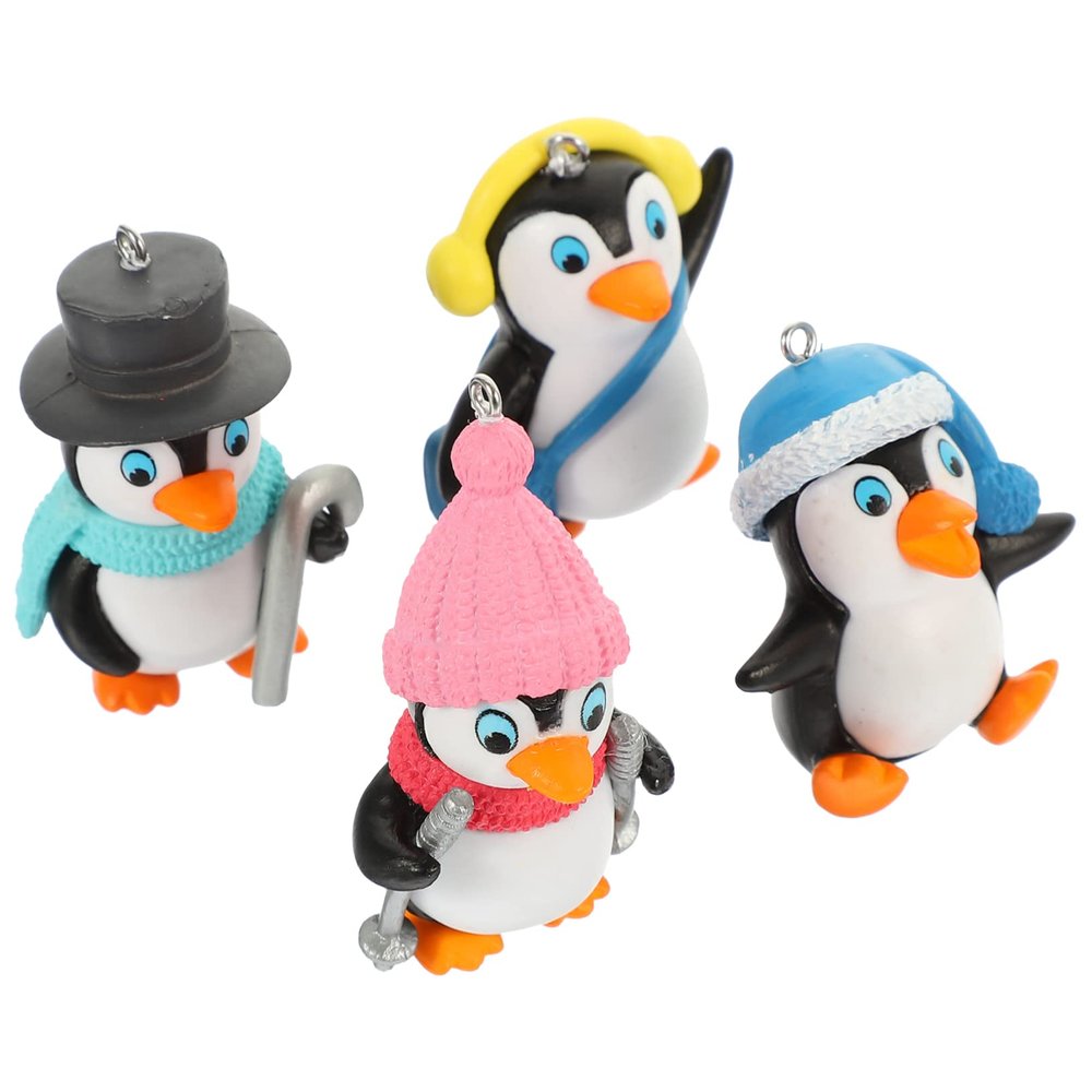 BESPORTBLE 2-Piece Floating Penguin Aquarium Decorations, PVC, Random Style