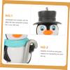 BESPORTBLE 2-Piece Floating Penguin Aquarium Decorations, PVC, Random Style view 3