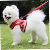 Red Cartoon Dog Harness with Leash and Comfortable Chest Strap view 3