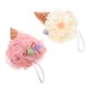 Pack of Elastic Bath Sponges for Body and Neck, Shower Accessory view 1