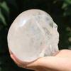 QINGQI schn Natural Rock Crystal Skull, Hand-Carved, Reiki Healing Gift (Size: 1,500–1,600 g) view 4