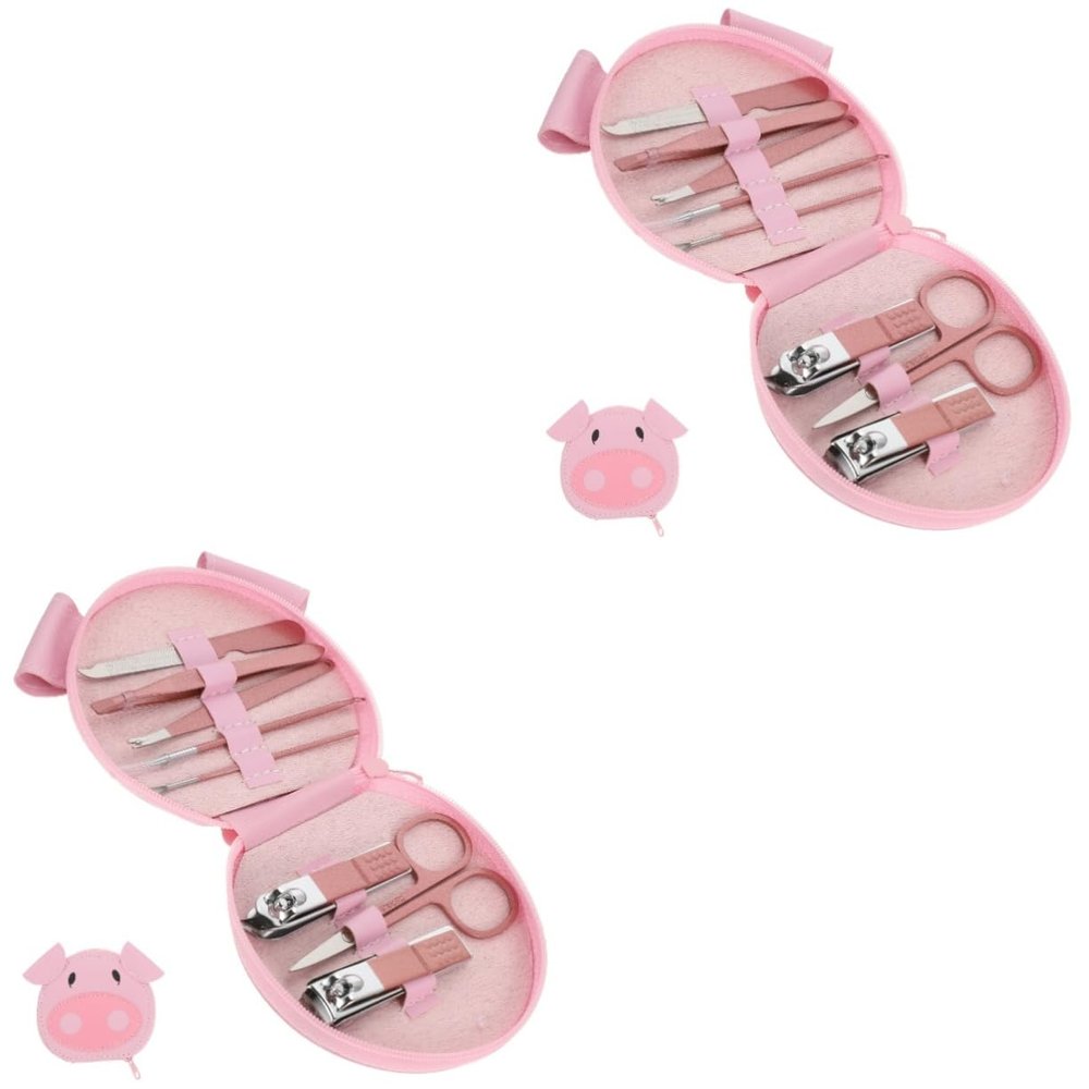 minkissy 2-Piece Professional Stainless Steel Nail Clipper Set