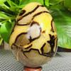 AtkitS Beautiful Natural Turtle-Back Stone, Egg-Shaped Dragon Crystal, Crack, Mineral Specimen, Healing (Size: 400–450 g) view 1