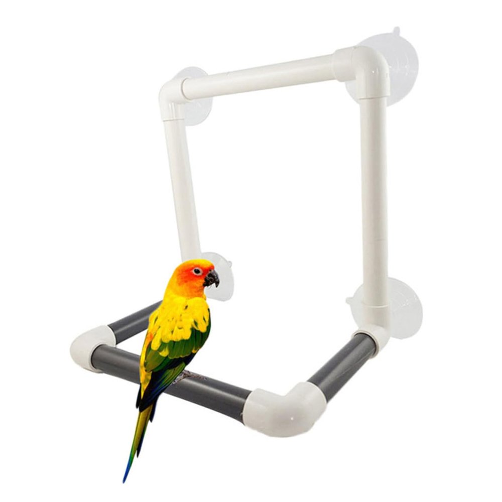 Removable PVC Bird Perch with Suction Cups for Windows and Baths