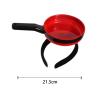 Funny Frying Pan Headband, Cute Realistic Headwear for Face Washing and Makeup (Red) view 3