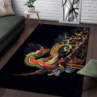 Animal Dragon Kids' Rug, Short-Pile Playroom Carpet, Soft and Antiallergenic, 60 x 90 cm