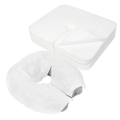 BREENHILL Disposable Face Cradle Covers, 100 Count, Ultra-Soft, Luxurious, Non-Adhesive Massage Face Covers