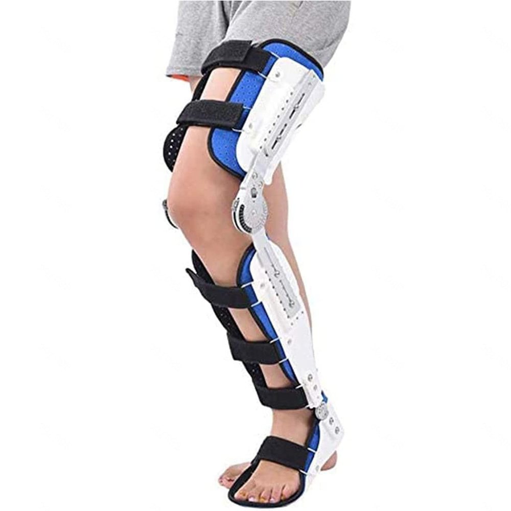 Right Knee Brace for Knee Pain, Hyperextended Knee, Universal Size, Blue, Single Unit