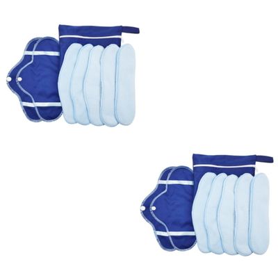 minkissy 16-Pack Washable Reusable Cloth Menstrual and Postpartum Pads