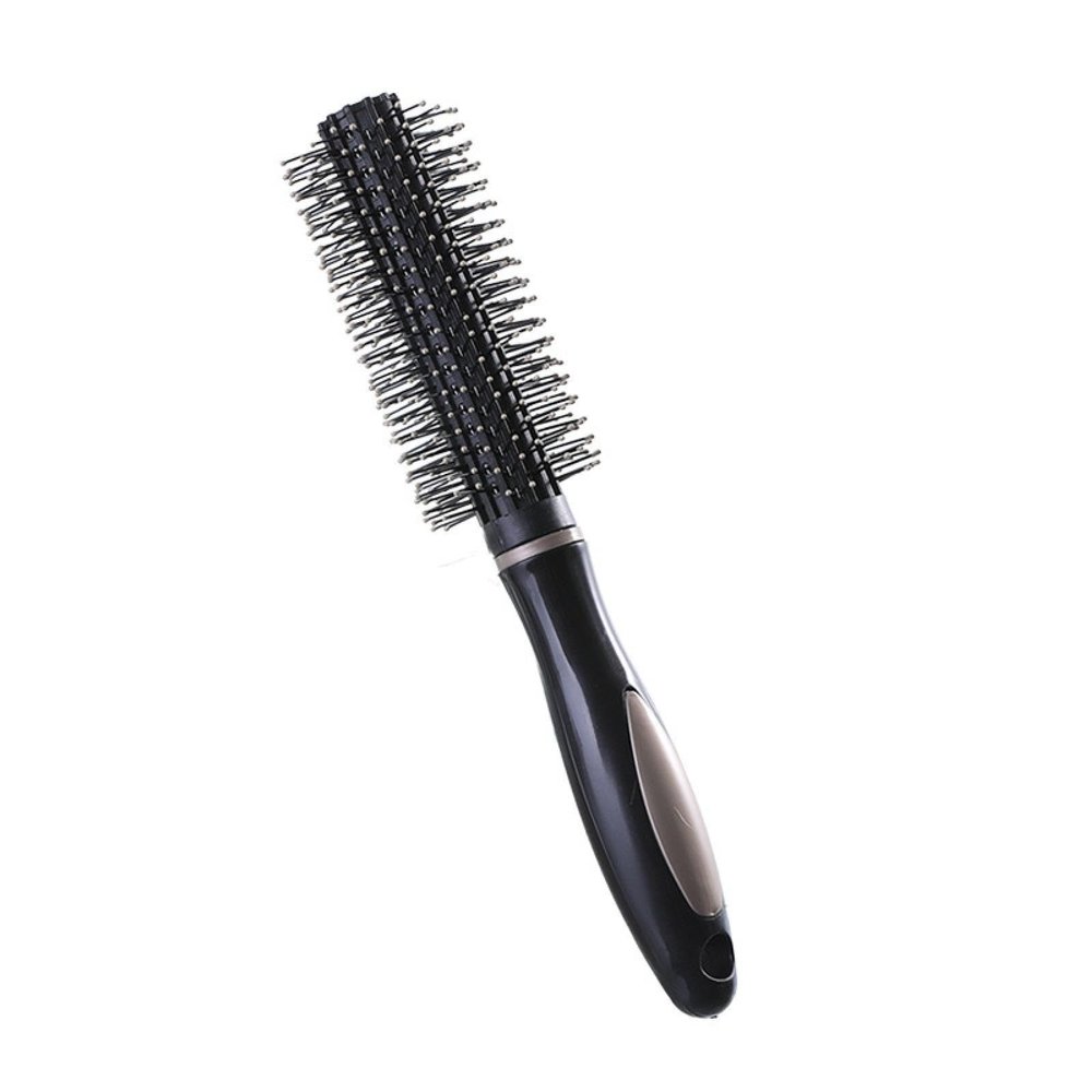 BZVCRTYKL Hair Curling Roller Styling Massage Comb, Cylinder Black/105