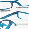 Lanomi Blue-Light-Blocking Reading Glasses for Men and Women, Flexible Lightweight Rectangular Frames, 3-Pack, +2.0 view 4