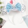 DRESHOW Glitter Mouse Ears Bow Headband for Women view 2