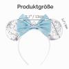 DRESHOW Glitter Mouse Ears Bow Headband for Women view 3