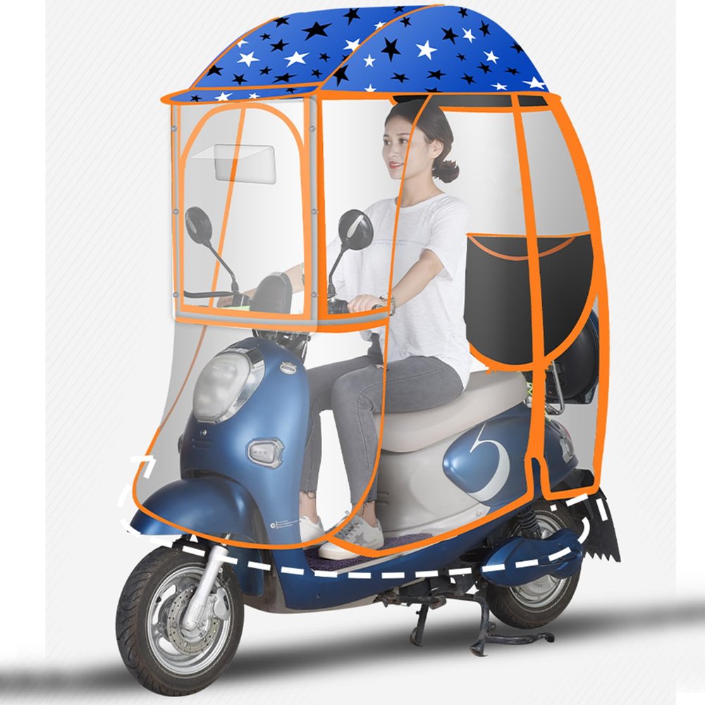 wanghaiyanBD Universal Rain Canopy for Electric Motorcycles and Mobility Scooters