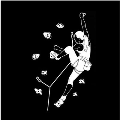 SANTPOT Car Stickers and Decals, 4.6 x 7.5 in, Fashion, Climbing, Club and Extreme Sports Designs, Vinyl, 2-Pack
