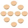 HDJNal 60 mm Unfinished Octagonal Wooden Drawer Knobs, 10-Pack view 1