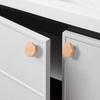 HDJNal 60 mm Unfinished Octagonal Wooden Drawer Knobs, 10-Pack view 3