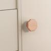 HDJNal 60 mm Unfinished Octagonal Wooden Drawer Knobs, 10-Pack view 4