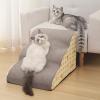 Velvet Dog Stairs, Portable Dog Ramp view 3